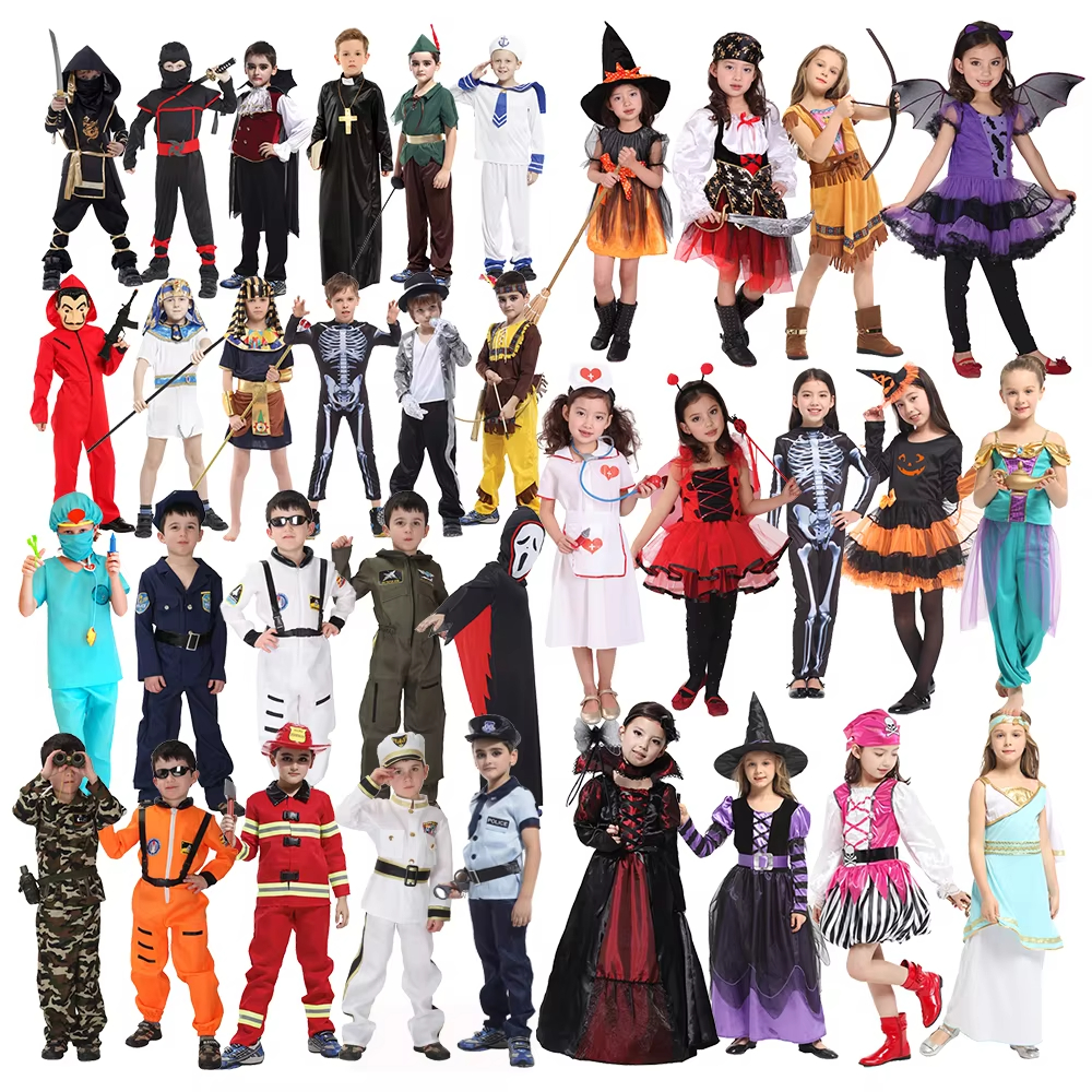Kostum i veshjes së Halloween për Fëmijët – Veshjet e Partisë Cosplay
